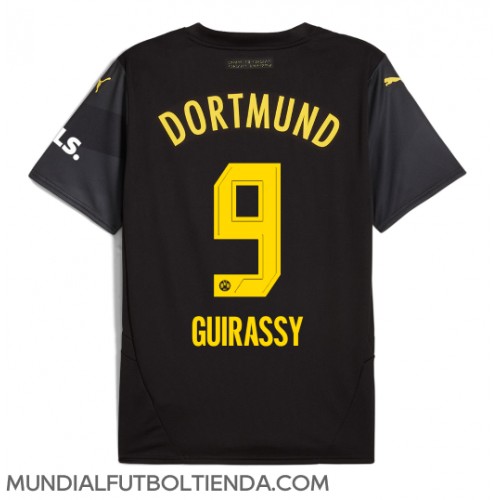 Camiseta Borussia Dortmund Serhou Guirassy #9 Segunda Equipación Replica 2024-25 mangas cortas